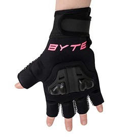 Byte XR LEFT HAND HOCKEY KNUCKLE GLOVE BLACK PINK (EXTRA SMALL)