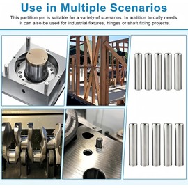 Boxonly 10 PCS M4x32mm Dowel Pins 304 Stainless Steel Cylindrical Pin Pegs Support Shelves Fasten Elements GB119 Fixed Pin Shaft