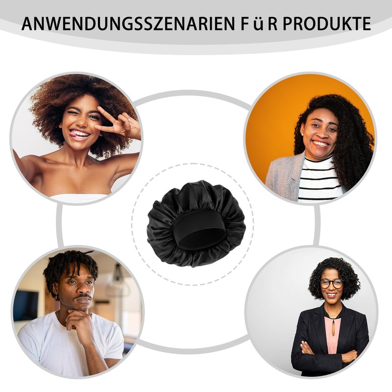 3 Stück Seidenhaube Zum Schlafen