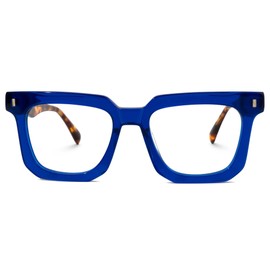 Zeelool Classic Oversized Square Blue Light Blocking Eyeglasses for Women Men Coville ZJGA830292-01 Blue