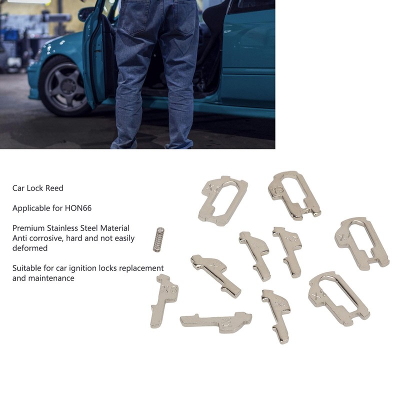 380 Pcs Car Lock Reed Stainless Steel Car Locking Plate