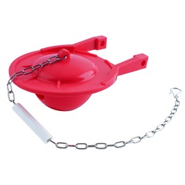 iFealClear 3-Inch Toilet Flappers Compatible with TOTO Flapper Model THU138S, Toilet Flapper Replacements Rubber Seal- Including Stainless Steel Chain and Hook, Easy to Install, Red