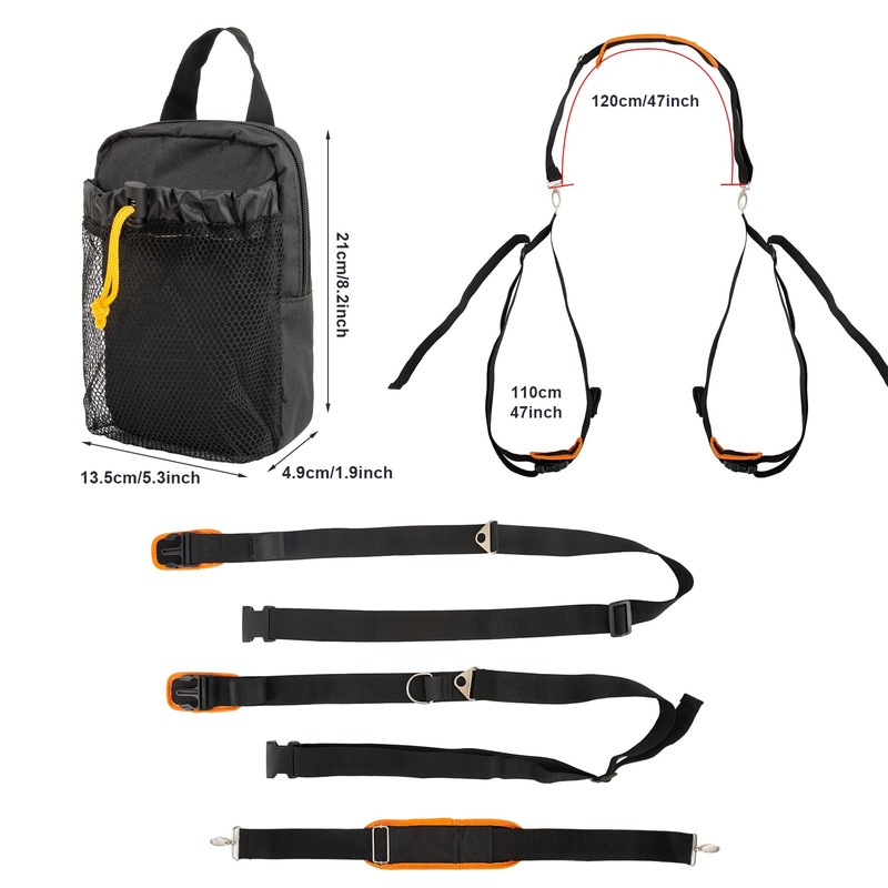 Paddle Board Carry Strap,Adjustable Hands-Free Sup Carrying Strap Boards,with Detachable