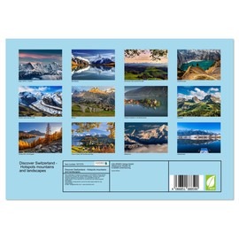 Discover Switzerland - Hotspots mountains and landscapes (Monthly Wall Calendar 2026 16.5" x 23.4" (open)), CALVENDO 14 Month Calendar