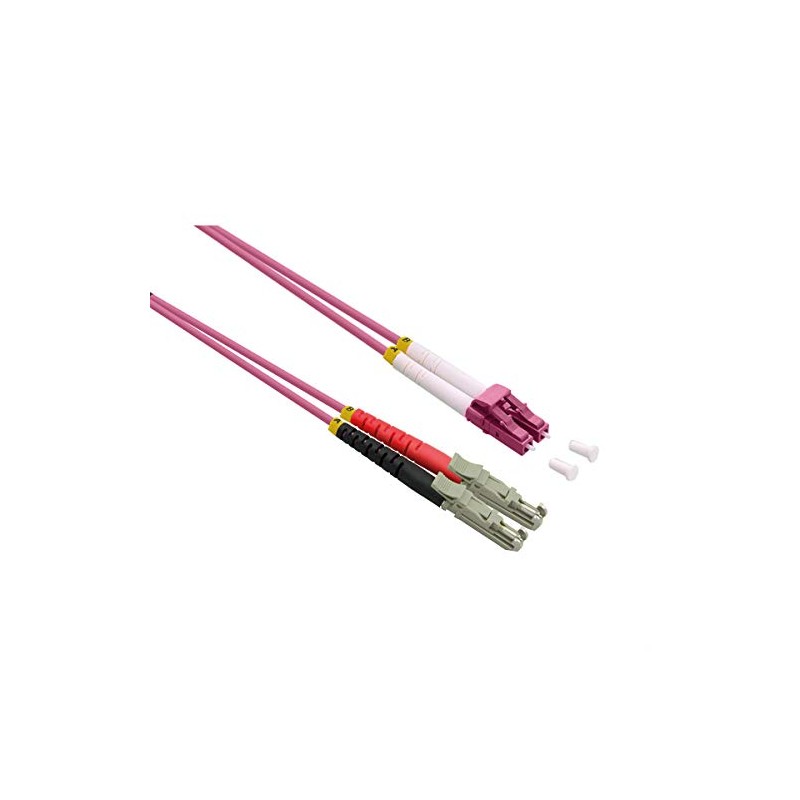 ROLINE Fibre Optic Cable Duplex 50/125µm OM4, LSH/LC, LSOH, Purple,