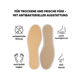Bama Sun Color, Unisex Insoles with Silver Ions - Yellow, 38 EU