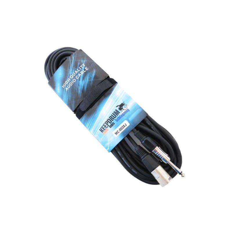 keepdrum MC-004XJ 10 m Audio Cable XLR Male to Jack