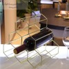 Tabletop Wine Rack 6 Bottle Wine Holder Modern Metal Wine