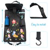 HECKBO 2x car backseat organizer with adjustable tablet pocket for