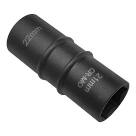 ZIMISI 1/2" Drive Impact Socket Set, 21mm x 22mm 6-Point Nut Socket with Callouts, Corrosion-Resistant Cr-Mo Flip Sockets, Double-Ended Thin Wall Lug Nut Extractor Set (21mm x 22mm)