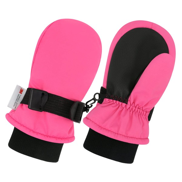 Olreco Toddler Snow Gloves for Toddler Girls Toddler Waterproof Gloves