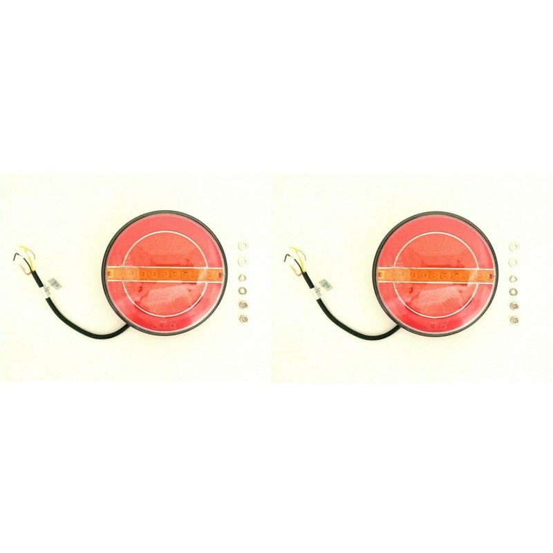 2 x LED Rear Light Diameter 140 Position Light Brake