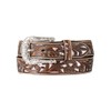 ARIAT Women's Scrolling Filigree Crystal Belt, Brown, Medium