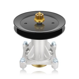 GCCSJ Lawn Mower Spindle with Pulley for Husqvarna YTH22V46 Ariens Poulan Jonsered Mandrel Assembly Compatible with 532187292 532192870 187292 532187281 21546238 21546299 197473 532195945 21546446