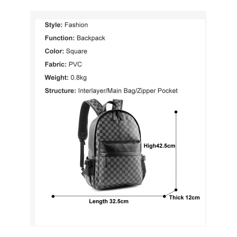 Skora Mochila Impermeable De Viajes De Cuero Para Laptop