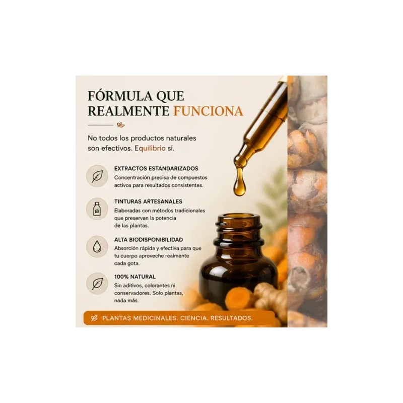 Tintura Equilibrio Rafah Wellness Cúrcuma Y Jengibre
