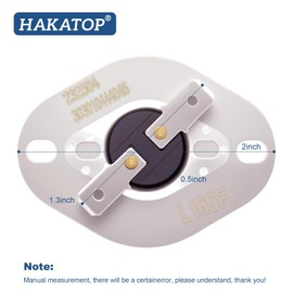HAKATOP 2-Pack 232504 Furnace Limit Switch L160°F, Compatible with Suburban RV Furnaces SF-25/30/35 SF-25F/30F/35F, SF-25Q/30Q/35Q Replaces 233532 525006