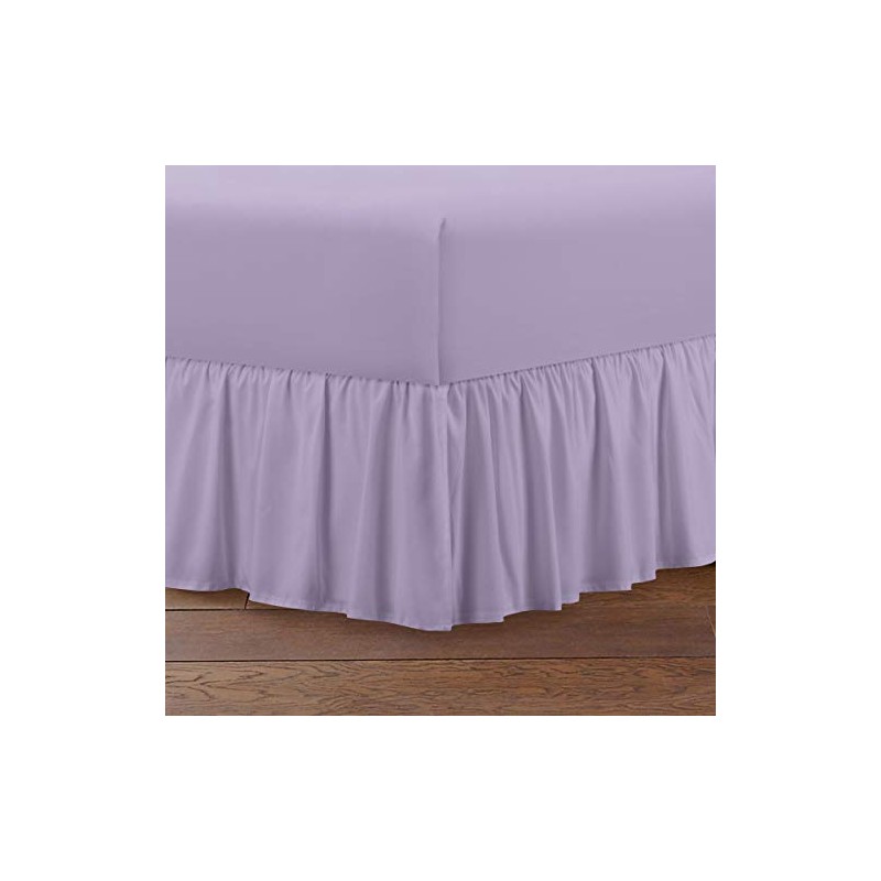 T152 Frill Valance Sheet Easy Care Polycotton Plain Dyed Bedding