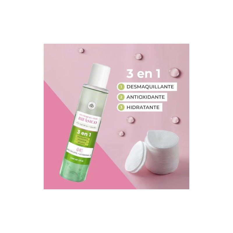 Árbora Kit Desmaquillante Bifásico y Agua de Rosas cara y