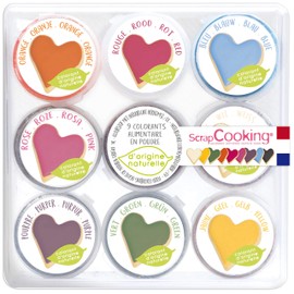 9 Mini Natural Powder Food Colouring