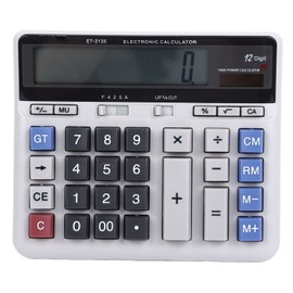 Solar Calculator 12 Digit Large Keys Clear Display Office Calculator for Accounting Calculation