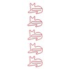 100pcs Cat Shape Paper Clips Increase Slip Resistance Rust Prevention