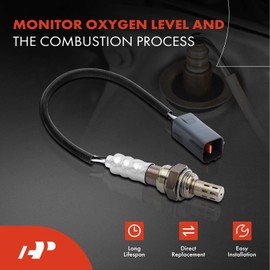 A-Premium - Sensor de oxígeno O2 compatible con Mazda 3, 2010 2011 2012 2013, L4 2.0L 2.5L, aguas abajo