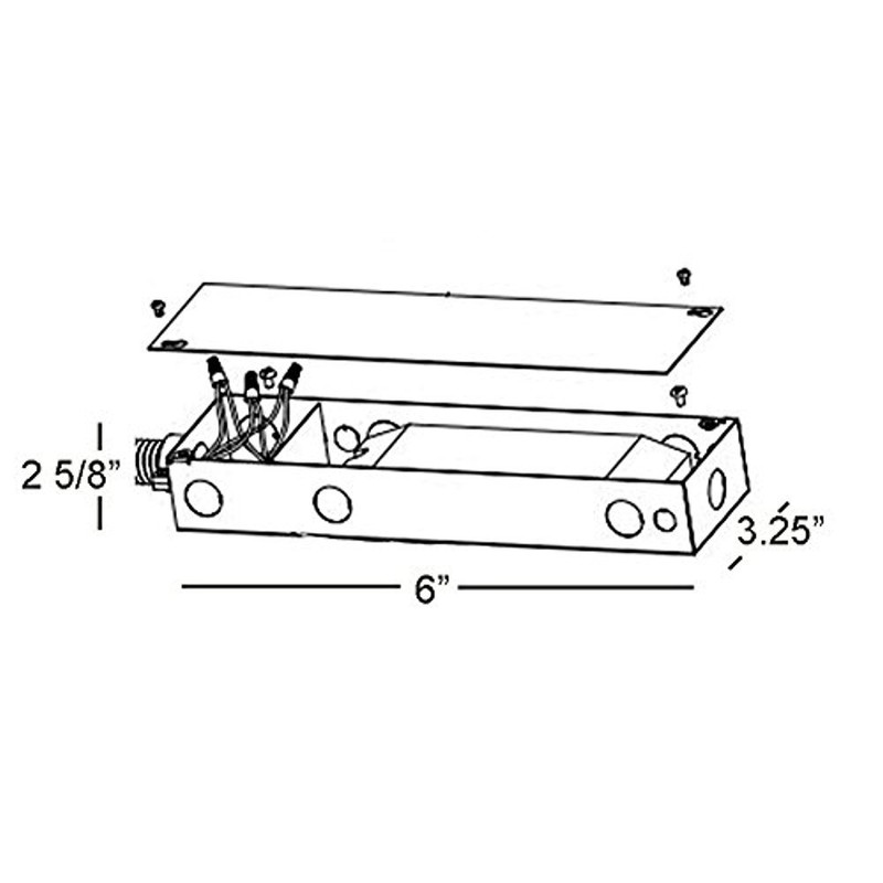 WAC Lighting EN-2460-RB2 120V Input 24V Output 60W Remote Enclosed
