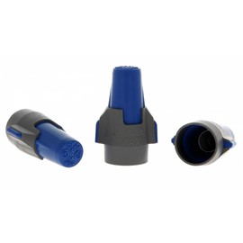 Ideal Electrical Twister Proflex MAX (30-1348J) Blue/Gray Wire Connector, Jar of 150 — Smooth Twist-On Wire Nuts for Wiring 3-Way Switches, GFCI Outlets, and More