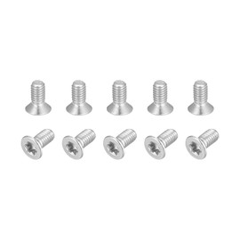 sourcing map M3x6mm Torx Security Machine Screws, 10pcs 316 Stainless Steel Countersunk Head Tamper Proof Screw Fasteners Bolts