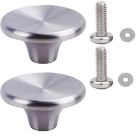 Dutch Oven Knob 304 Stainless Steel Pot Lid Replacement Knob handle for Le Creuset,Aldi, and other Enameled Cast-Iron Lodge-2 Pack
