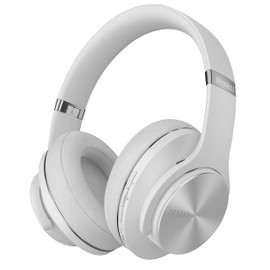 DOQAUS - Auriculares Bluetooth sobre la oreja, 90 horas de reproducción inalámbricos con 3 modos de ecualización, aislamiento de ruido, auriculares estéreo de alta fidelidad con graves profundos,