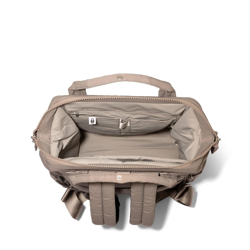 Baggallini Chelsea Laptop Backpack, Moonrock Puff