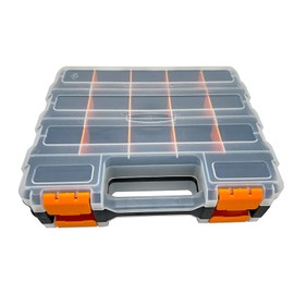 Small Parts Tool Box, RC Hardware Organizer Box Adjustable Compartments Removable Dividers for Hardware, Screws, Nuts, Bolts, Washers, Nails, Fasteners, Tools