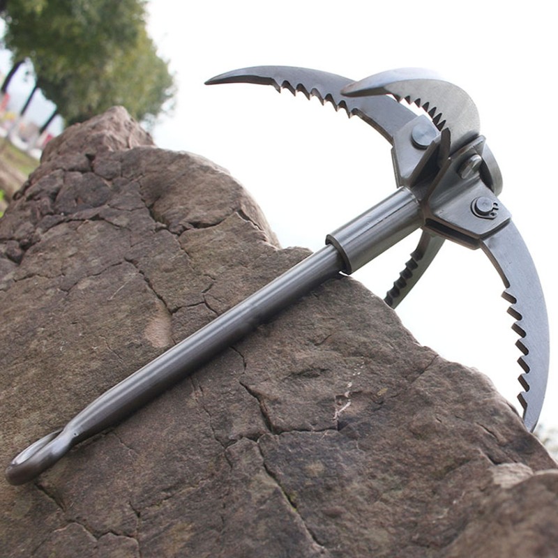 Stainless Steel Grappling Hook 4 Claws Rock Climbing Folding Hook