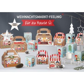 KuschelICH Advent Calendar for Filling - Christmas Calendar with 24 Boxes and Advent Calendar Numbers - Reusable