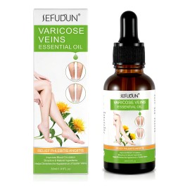 Aceite natural 100 % para venas varicosas | reduce hinchazón y desinflama aroma neutro