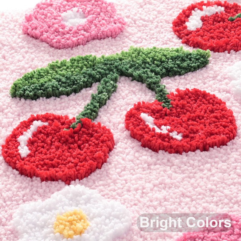 Anybar Pink Bathroom Rugs Cute Cherry Bath Mat Coloful Bathroom