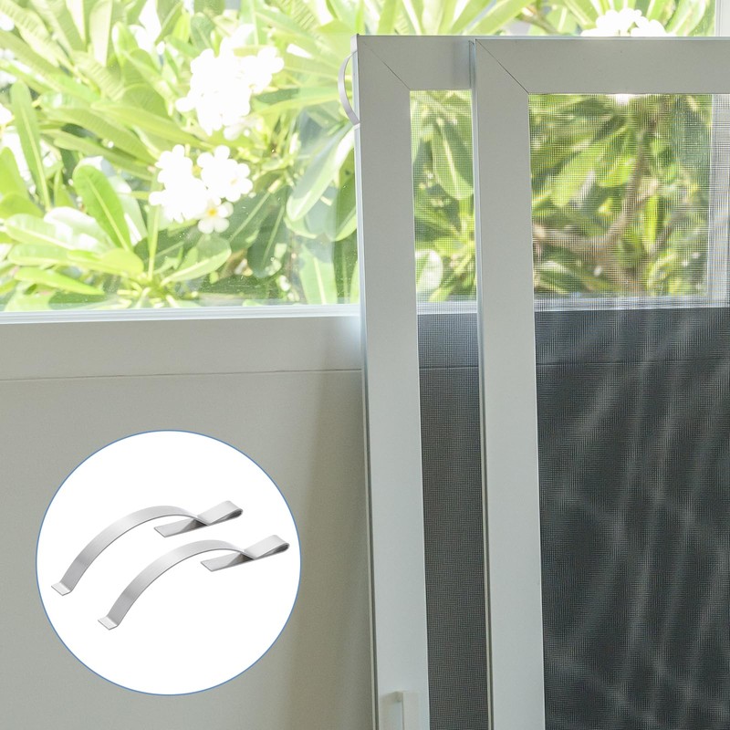 sourcing map 20Pcs Window Screen Tension Spring, Corner Mount Flat