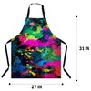 BGBDEIA Colorful Paint Splatter Apron for Women & Men, Adjustable