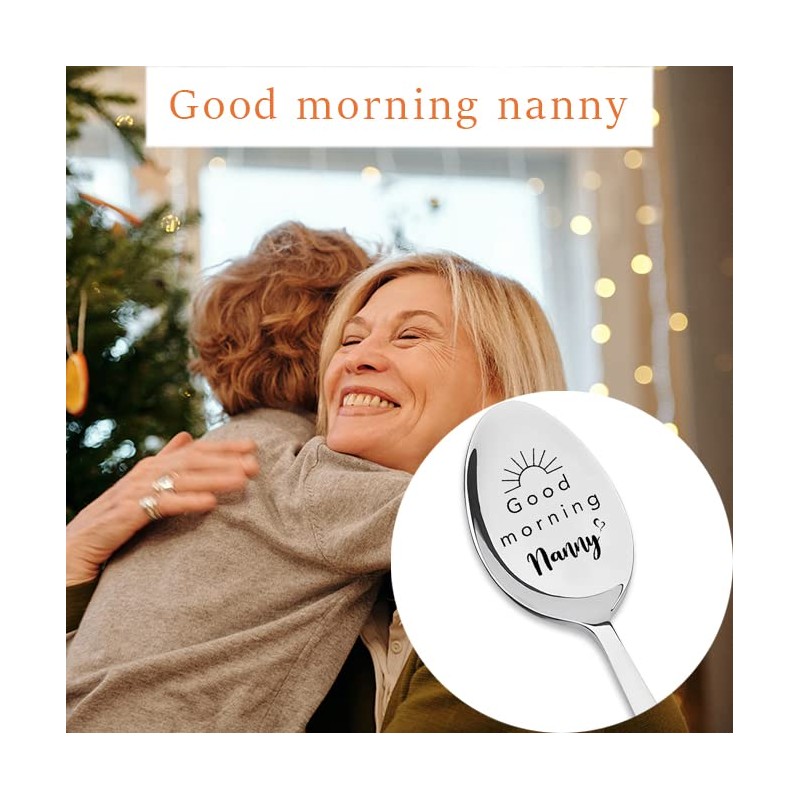 Good Morning Nanny Spoon for Nana Mothers Day Gifts for