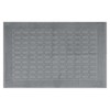 HMETOL Cotton Washable Geometric Textured Bath Mat Hotel Reversible Water