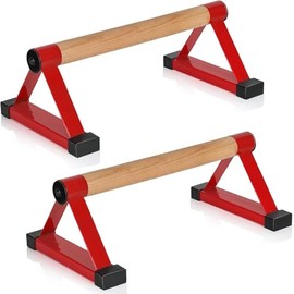 Venbytech for Wood Push up Bars Parallettes Bars Anti-Handstand Bars for Calisthenics,...