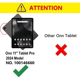 Onn 11 inch Tablet Pro 100146660 Case 2024 Model, PU Leather Protective Case [Family Case for Kids] Folio Cover Case for Onn 11 inch Tablet Pro 100146660 (Blue)