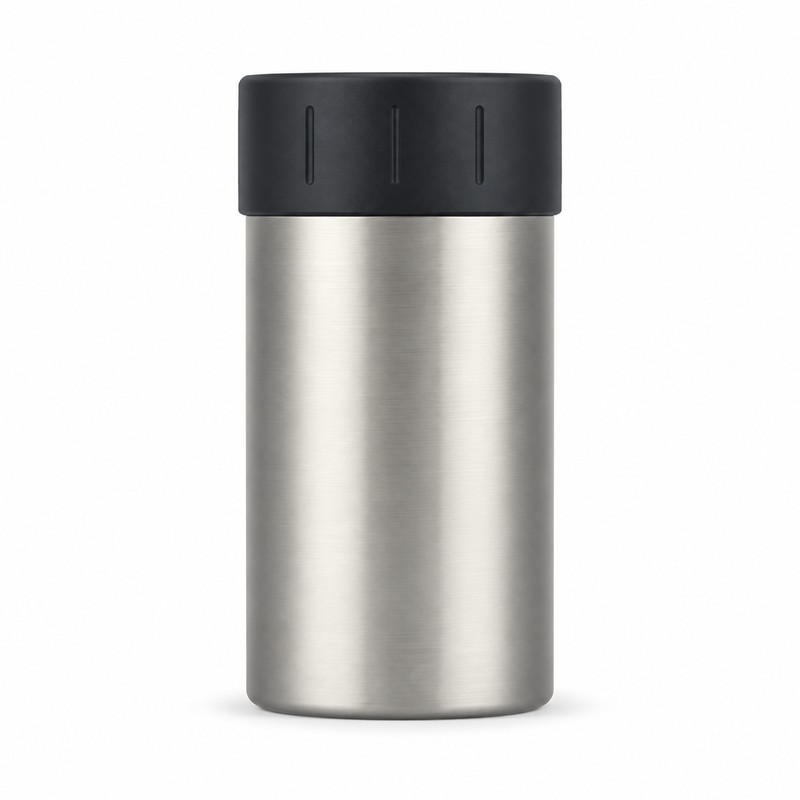 Stainless Steel Insulated Can Cooler – Double Wall Vacuum Beverage