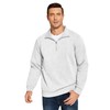 PINSPARK Men's Quarter Zip Fleece Cotton Pullover Sweatshirts Mock Neck