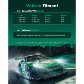 SCITOO AC Compressor Clutch for 2008-2012 for Ford Escape 3.0L 2008-2011 for MAZDA Tribute 3.0L 2007-2011 for Mercury Mariner 3.0L 68672 67672 8L8Z19703A 9L8Z19703A ZZCA6145Z ZZD46145Z