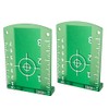Laser Targets , 2 Pack Magnetic Floor Laser Targets Card Plate for Green Beam Laser Level