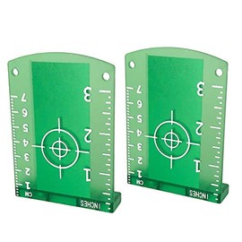 Laser Targets , 2 Pack Magnetic Floor Laser Targets Card Plate for Green Beam Laser Level