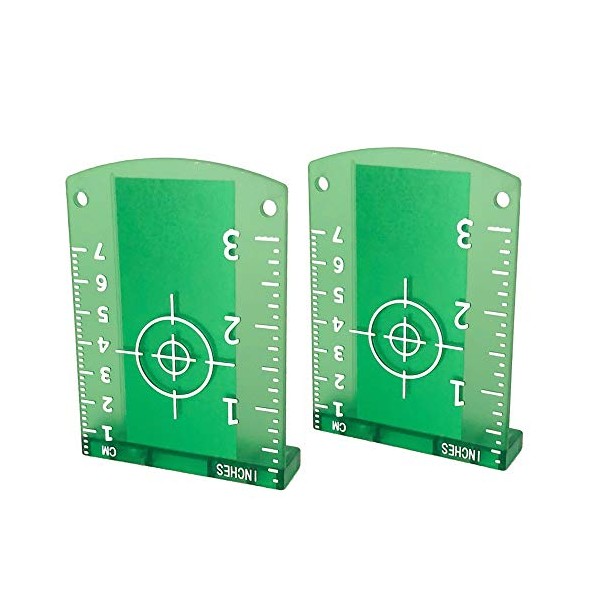Laser Targets , 2 Pack Magnetic Floor Laser Targets Card Plate for Green Beam Laser Level
